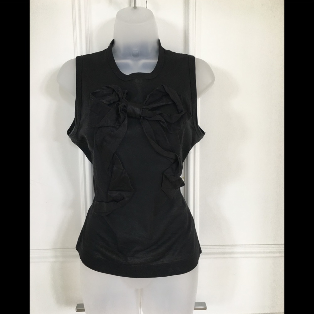 Black Dolce & Gabbana Tank Top with Bow Accent